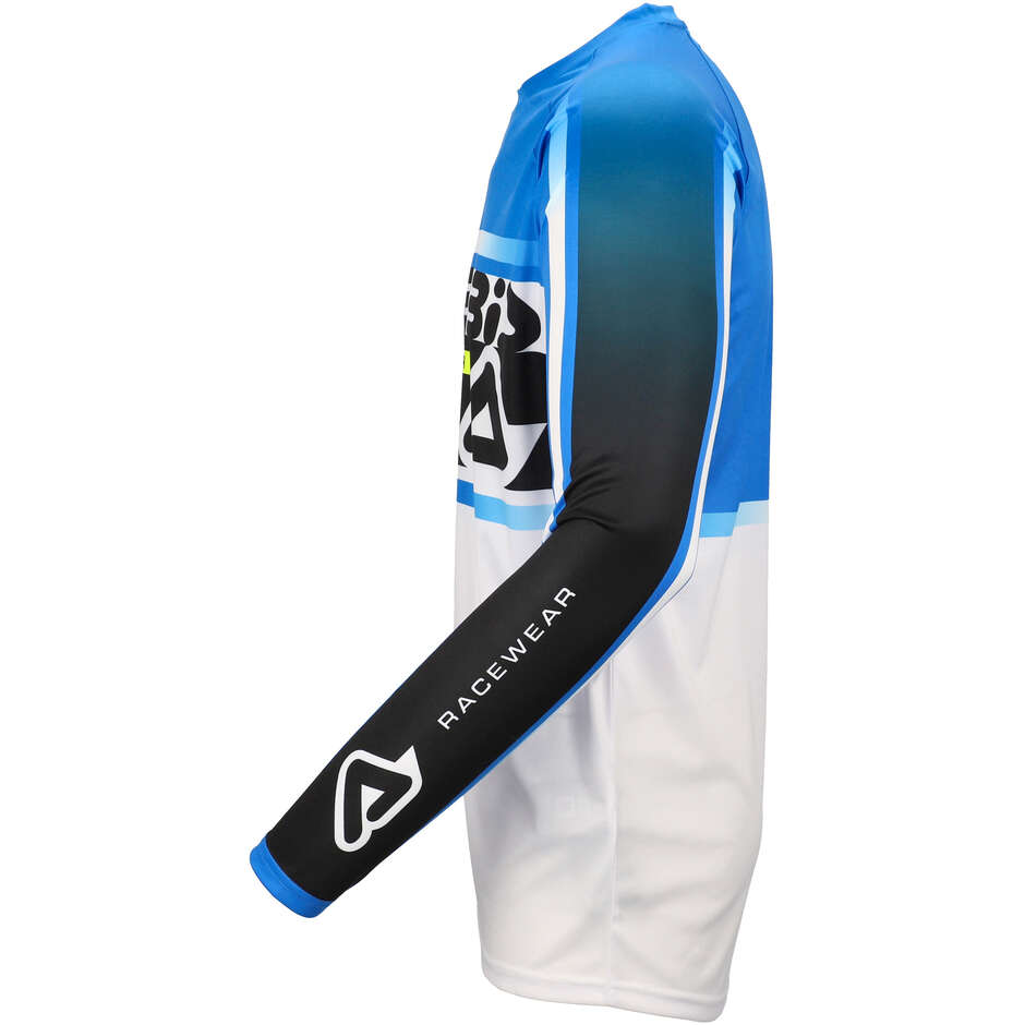 Maillot de motocross Acerbis MX LINEAR KID bleu blanc