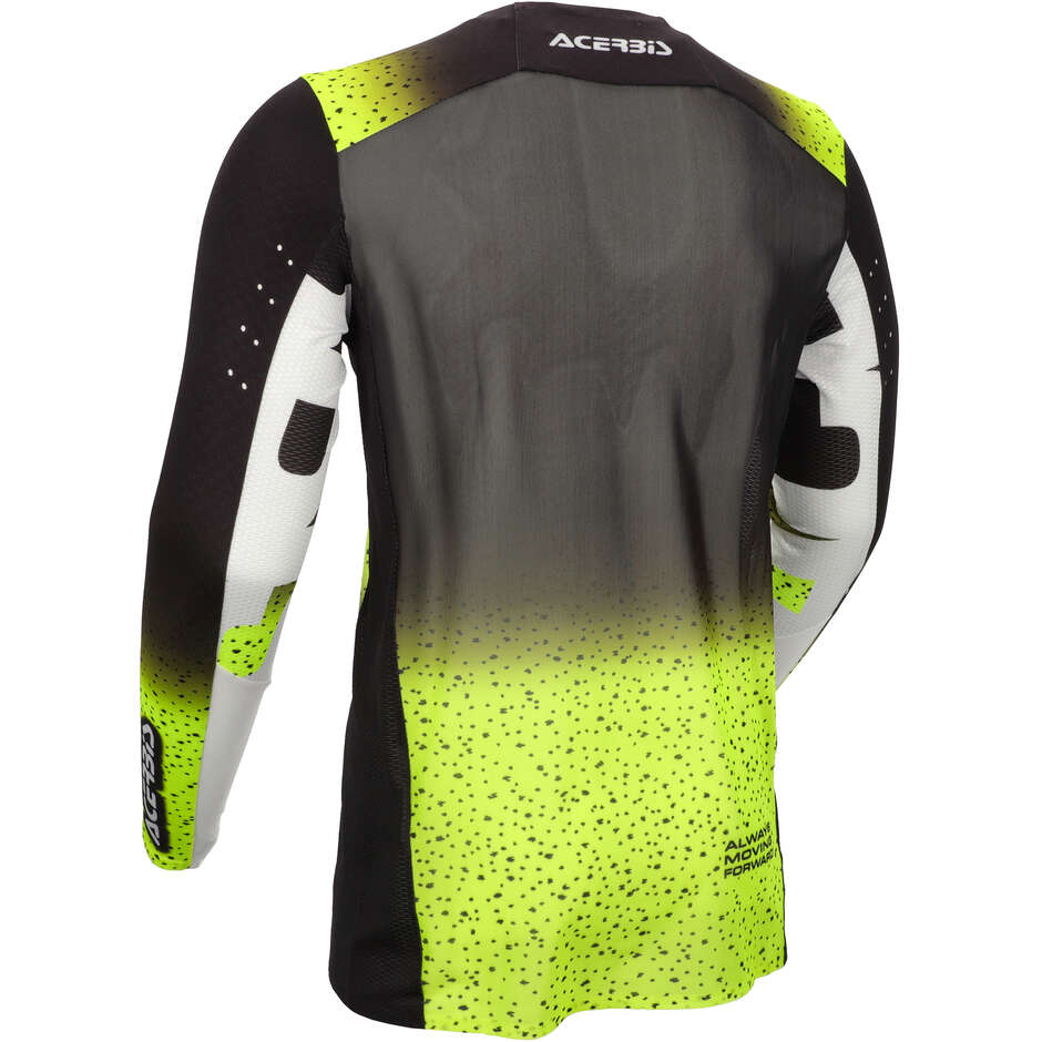 Maillot de motocross Acerbis X-FLEX 2.0 ANAHEIM Noir Jaune fluo