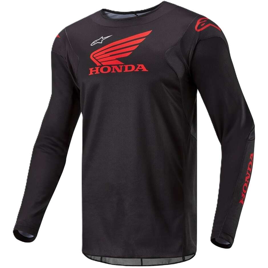 Maillot de motocross Alpinestars Honda Racer Iconic noir/rouge