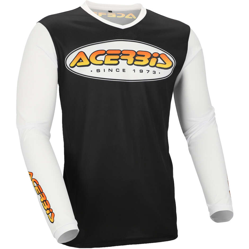 Maillot de motocross enduro ACERBIS MX J-TRACK INC 2.0 Noir 2