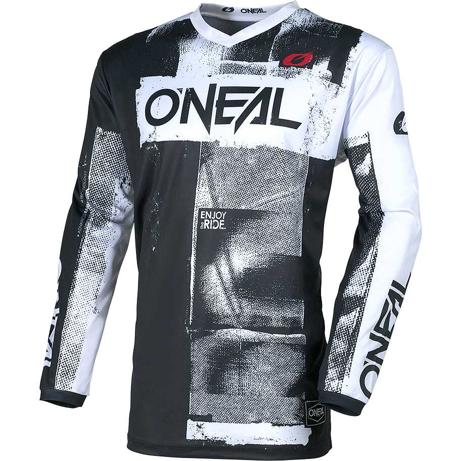 O'Neal Moto XXX Jersey Fahrrad MTB MX Enduro Downhill Trikot Schwarz Gelb M