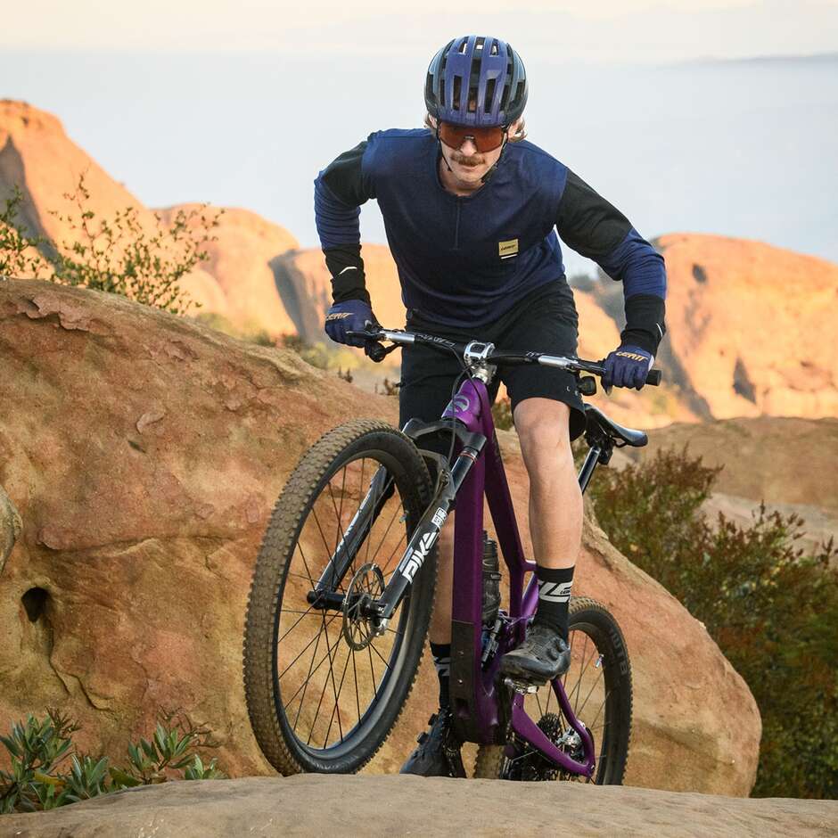 Maillot Leatt VTT Endurance 3.0 à manches longues bleu
