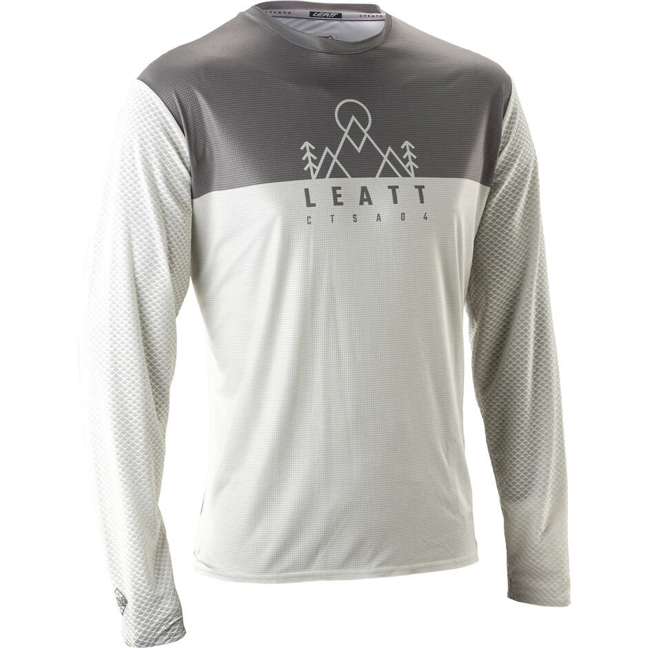 Maillot Leatt VTT Trail 3.0 manches longues blanc