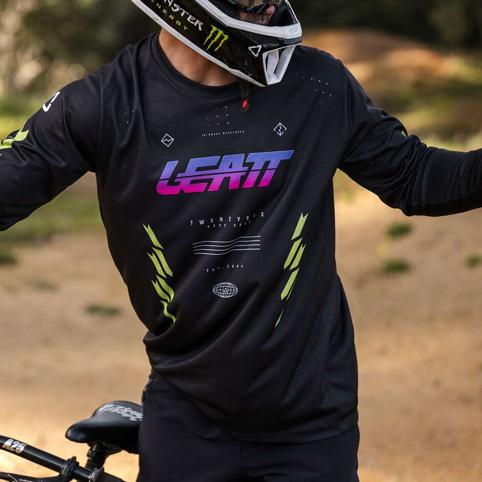 Maillot manches longues Leatt Tecnica MTB Gravity 4.0 noir