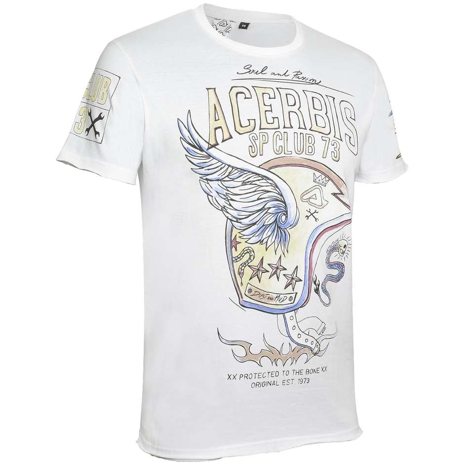 Maillot Moto Casual Acerbis WINGS SP CLUB Blanc