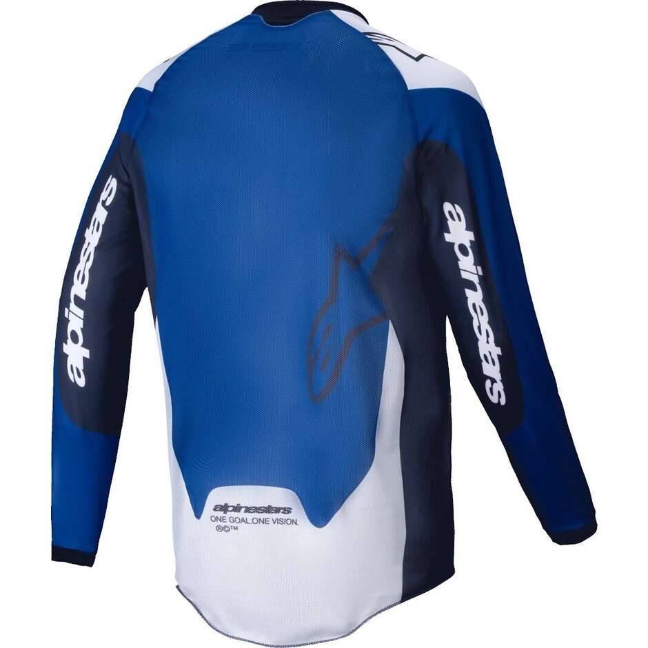 Maillot Moto Cross Enduro Alpinestars PRO-DURA Bleu Vif Marine Blanc
