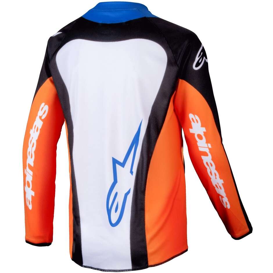 Maillot Moto Cross Enduro Enfant Alpinestars YOUTH RACER MELT Orange Bleu