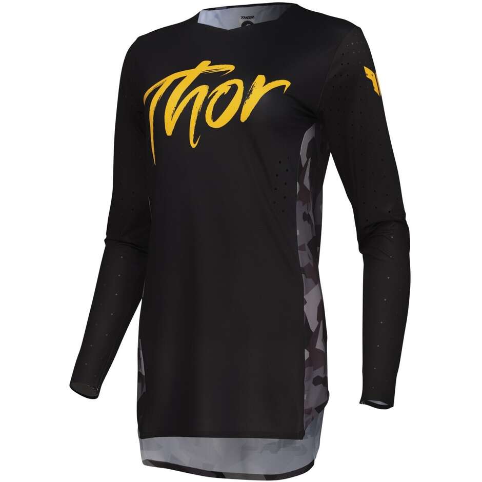 Maillot Moto Cross Enduro Femme Thor SPORTMODE SHADOW Noir