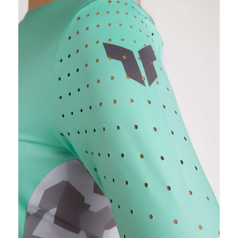 Maillot Moto Cross Enduro Femme Thor SPORTMODE SHADOW Vert d'Eau