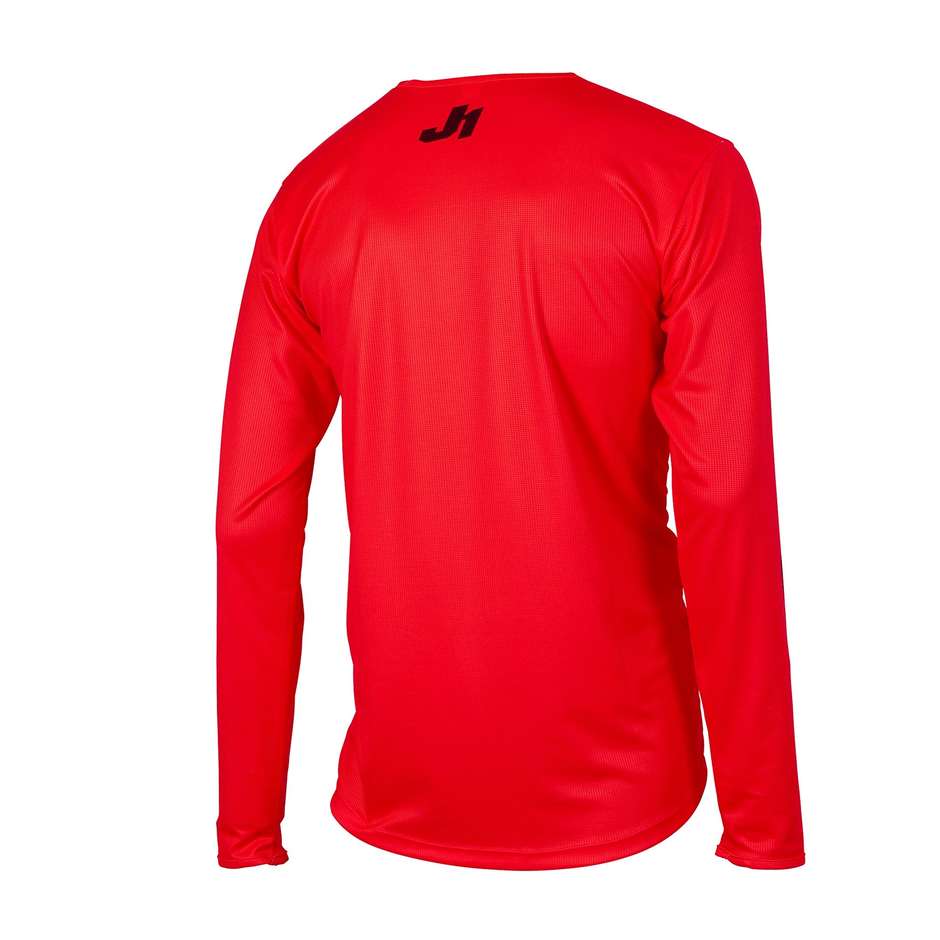Maillot Moto Cross Enduro Just1 J-ESSENTIAL SOLID Red Cross