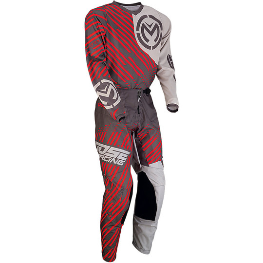 Maillot Moto Cross Enduro Moose Racing Qualifier Charcoal Grey Red