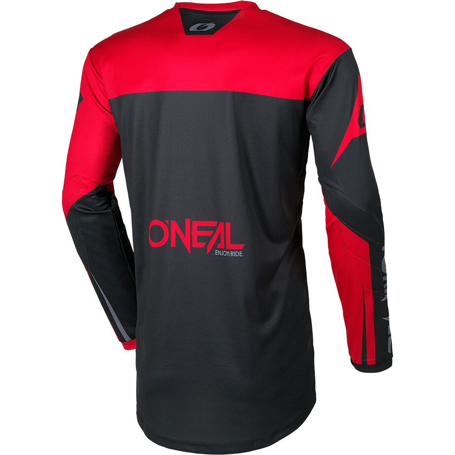 Maillot moto cross enduro O'NEAL ELEMENT RACEWEAR noir rouge