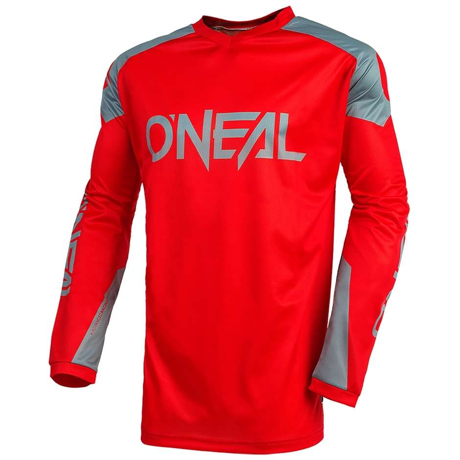 Maillot Moto Cross Enduro Oneal Matrix Ridewear Rouge Gris