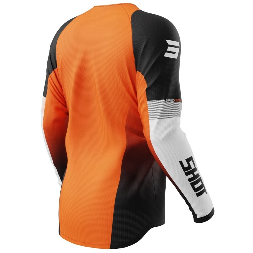 Maillot Moto Cross Enduro Shot DRAW INSTINCT Orange