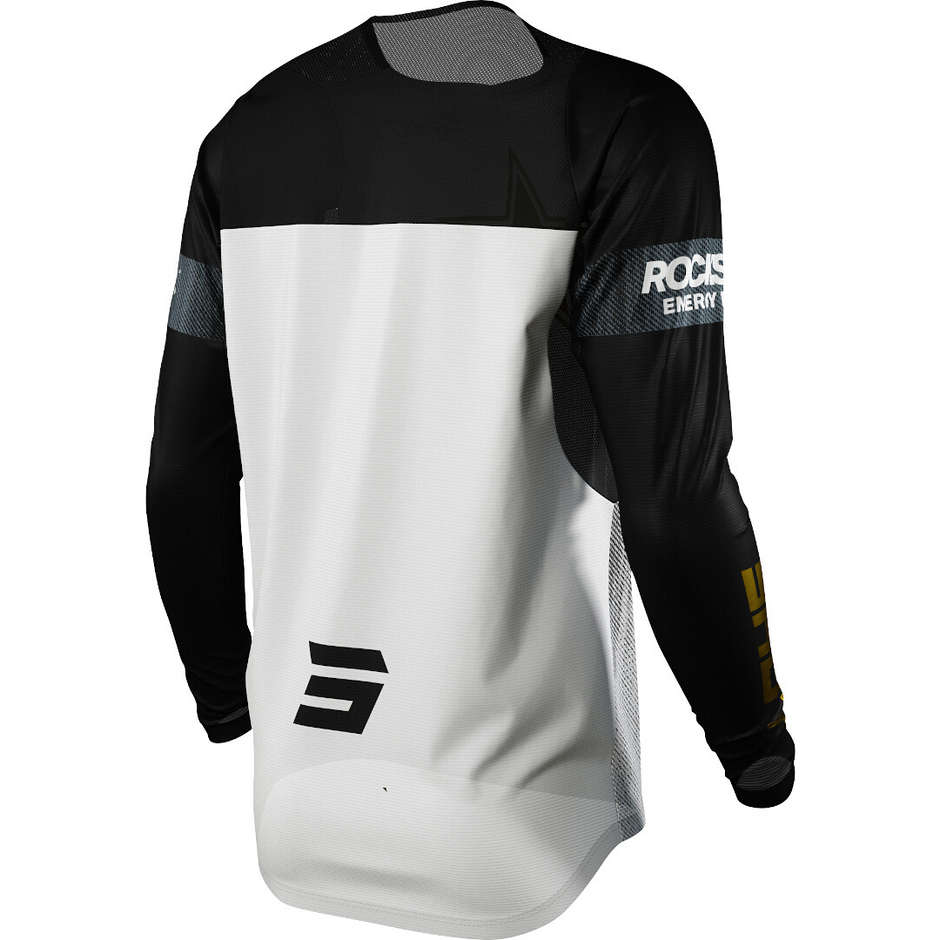Maillot Moto Cross Enduro Shot ROCKSTAR ÉDITION LIMITÉE 2022 Blanc