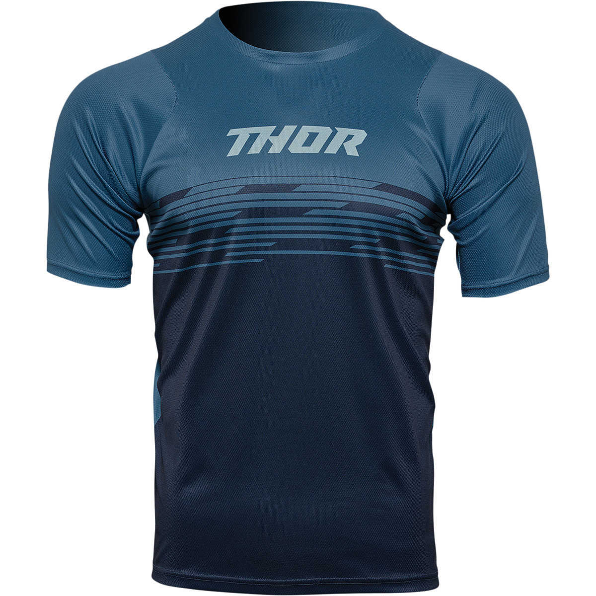 Maillot Manches Courtes Thor Assist MTB Hazard Gris