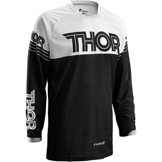 Maillot Moto Cross Enduro Thor Phase 2016 Hyperion Noir Blanc