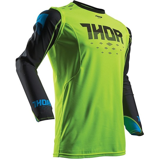 Maillot Moto Cross Enduro Thor Prime Fit Vert Fluo Noir