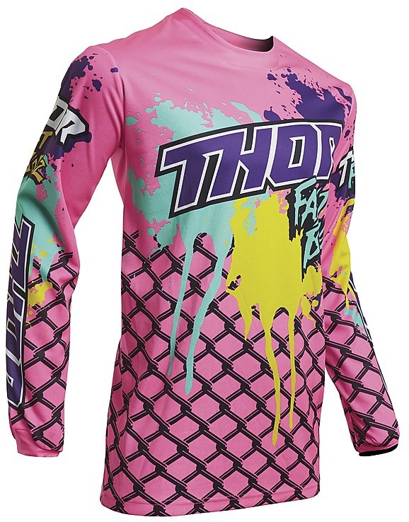 Maillot Moto Enfant Thor Pulse S20 Fast Boyz Rose Cross Enduro Vente en  Ligne 