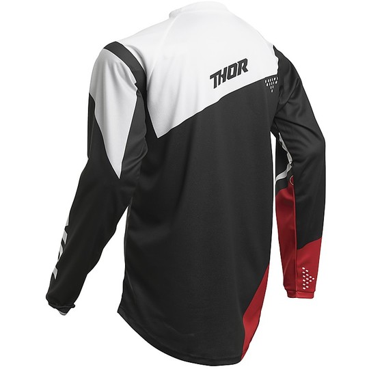Maillot Moto Cross Enduro Thor SECTOR Blade White Characoal Red