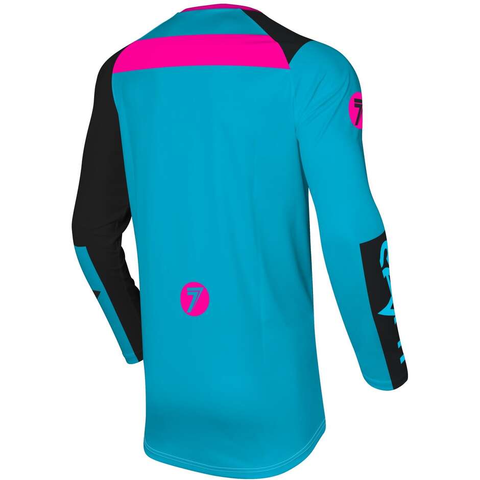 Maillot Moto Cross SEVEN MX VOX 25.1 FRACTURE VICE Noir