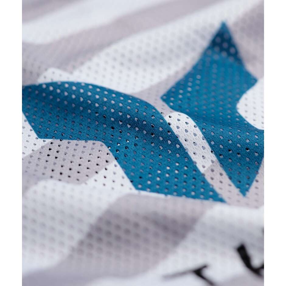 Maillot Moto Cross Thor LAUNCHMODE RAID VENTED Gris Blanc