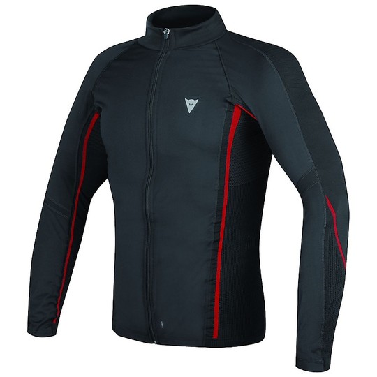 Maillot moto Dainese D-Core No Wind Thermo Tee LS Intimate Noir Rouge