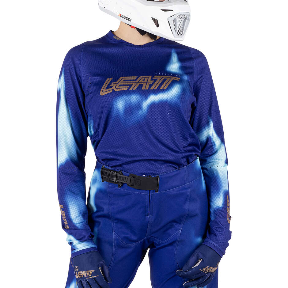 Maillot moto femme Leatt 4.5 Lite - V26 Bleu foncé