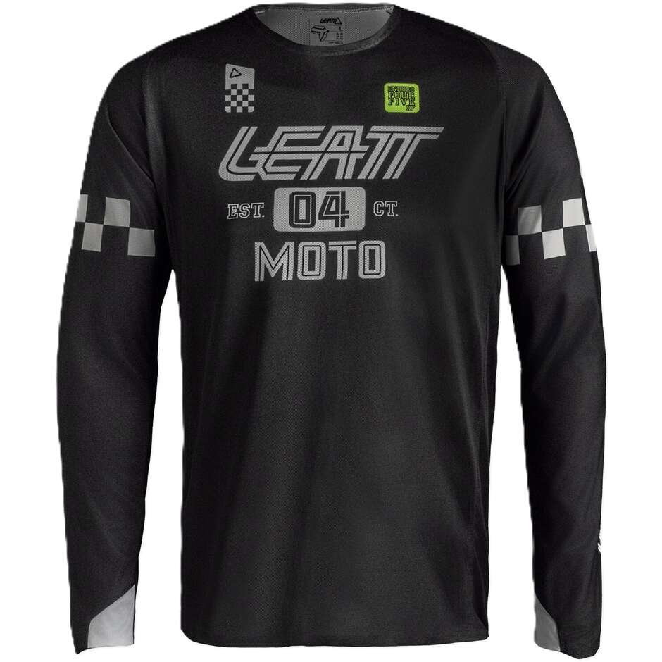 Maillot moto Leatt 4.5 Enduro X-flow noir