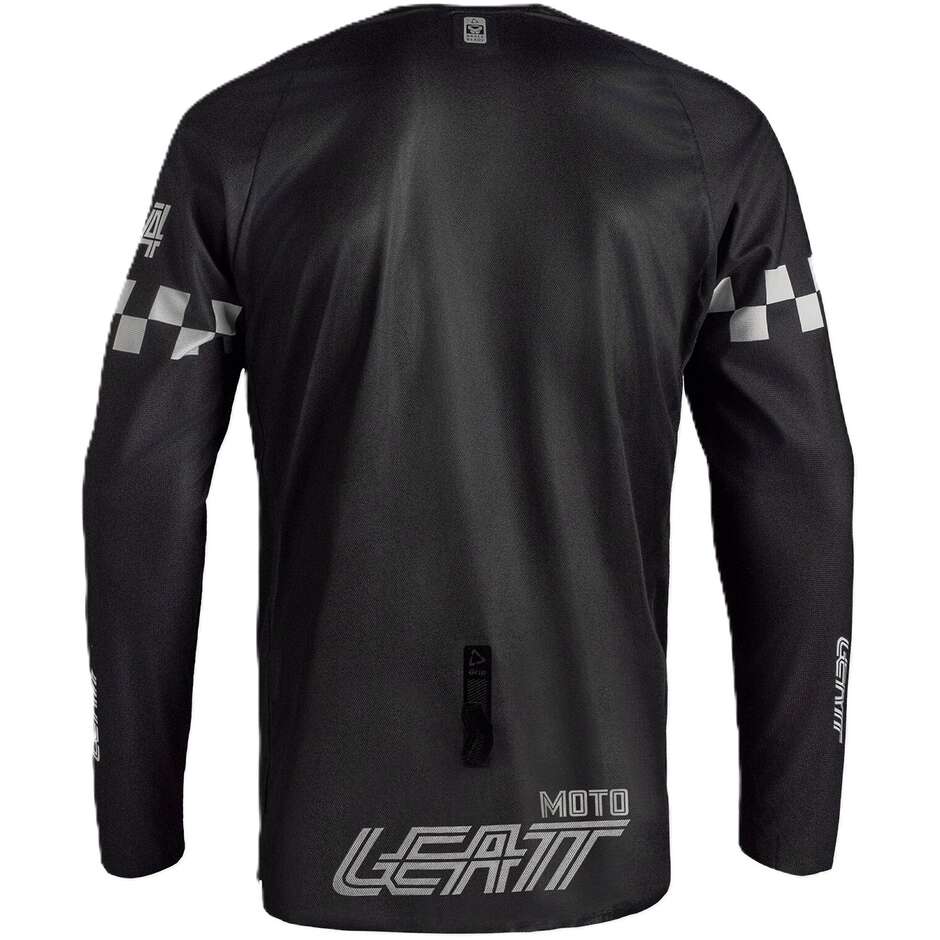 Maillot moto Leatt 4.5 Enduro X-flow noir