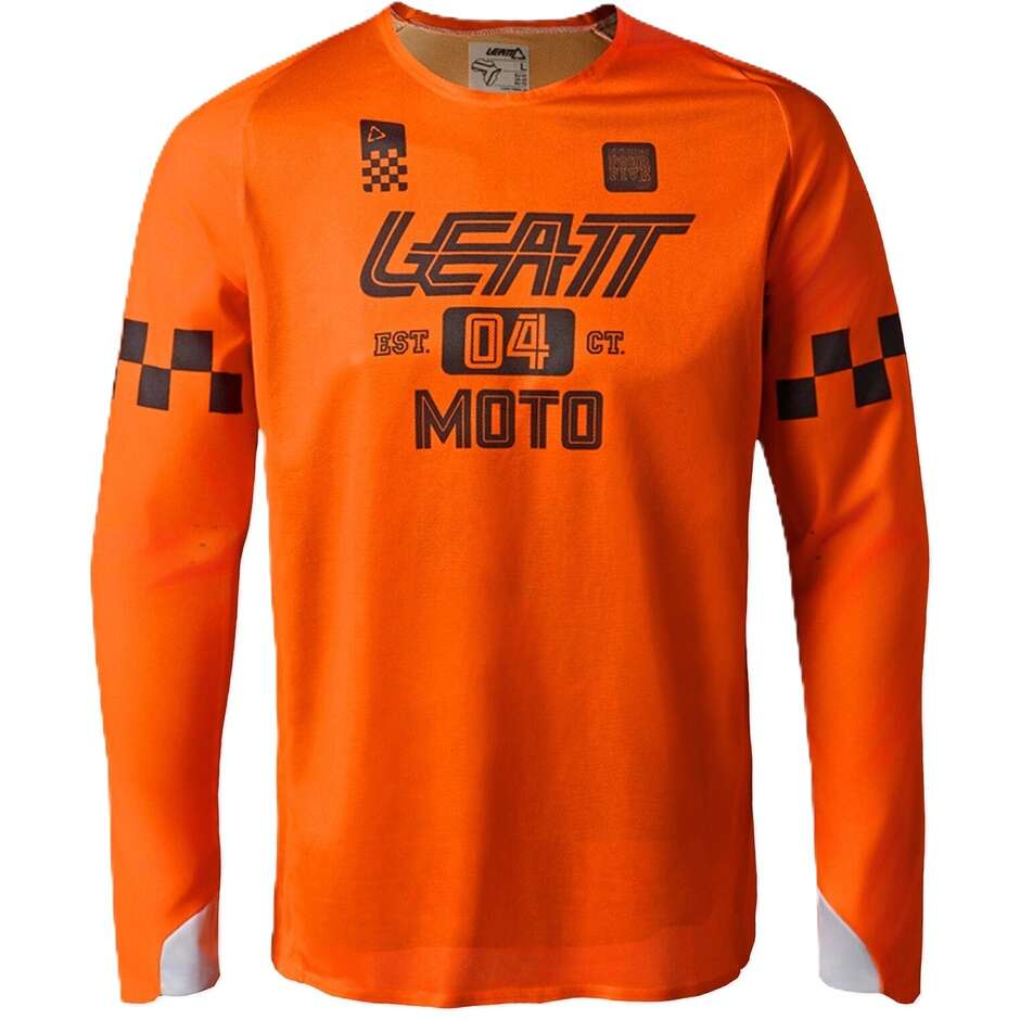 Maillot moto Leatt 4.5 Enduro X-flow orange