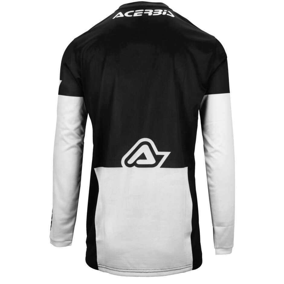Maillot MotoCross Enduro ACERBIS MX J-TRACK INC 2.0 Noir Blanc