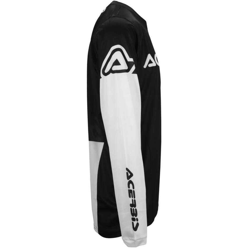 Maillot MotoCross Enduro ACERBIS MX J-TRACK INC 2.0 Noir Blanc