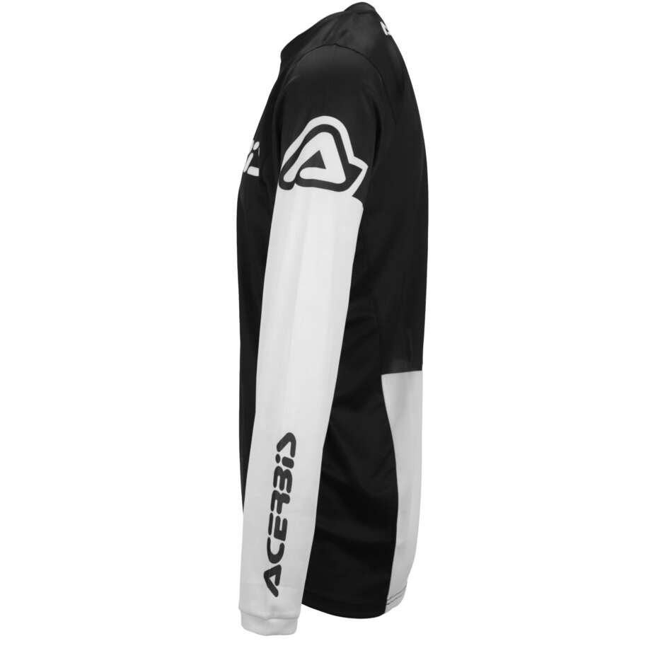 Maillot MotoCross Enduro ACERBIS MX J-TRACK INC 2.0 Noir Blanc