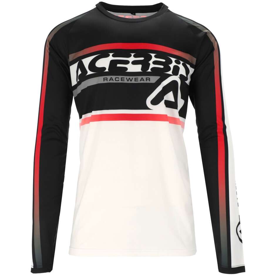 Maillot MotoCross Enduro ACERBIS MX LINEAR LUGO Blanc Noir