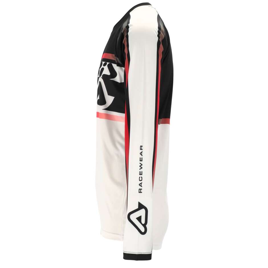 Maillot MotoCross Enduro ACERBIS MX LINEAR LUGO Blanc Noir
