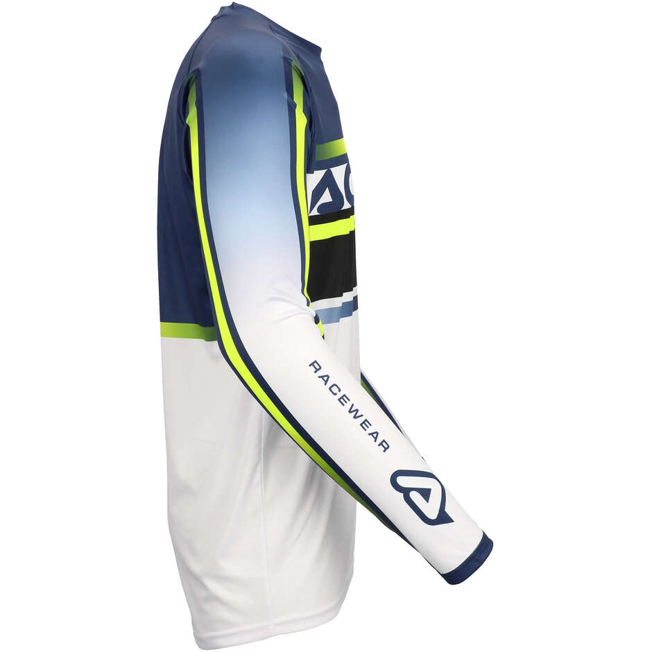 Maillot Motocross Enduro ACERBIS MX LINEAR LUGO bleu jaune