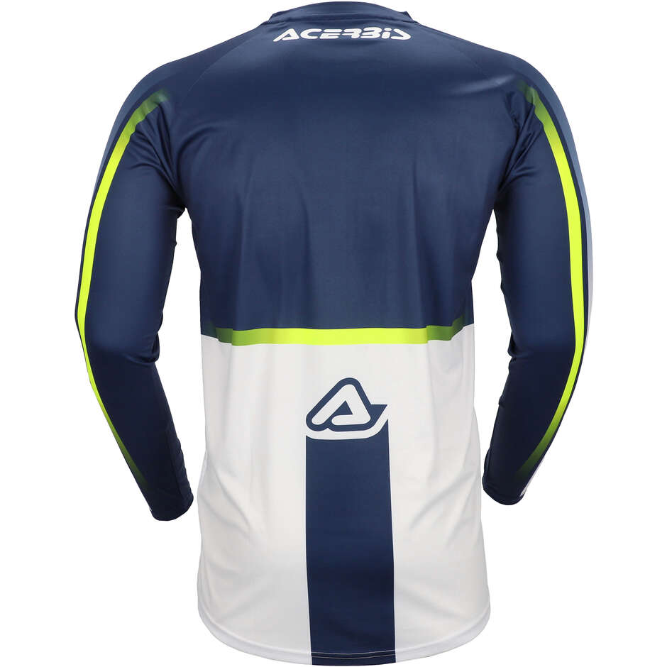 Maillot Motocross Enduro ACERBIS MX LINEAR LUGO bleu jaune