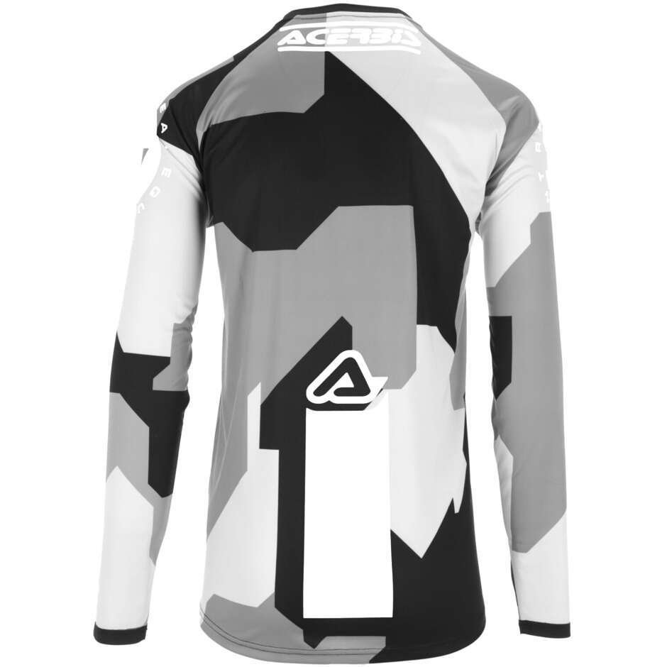 Maillot MotoCross Enduro ACERBIS MX LINEAR SUMBAWA Noir Gris