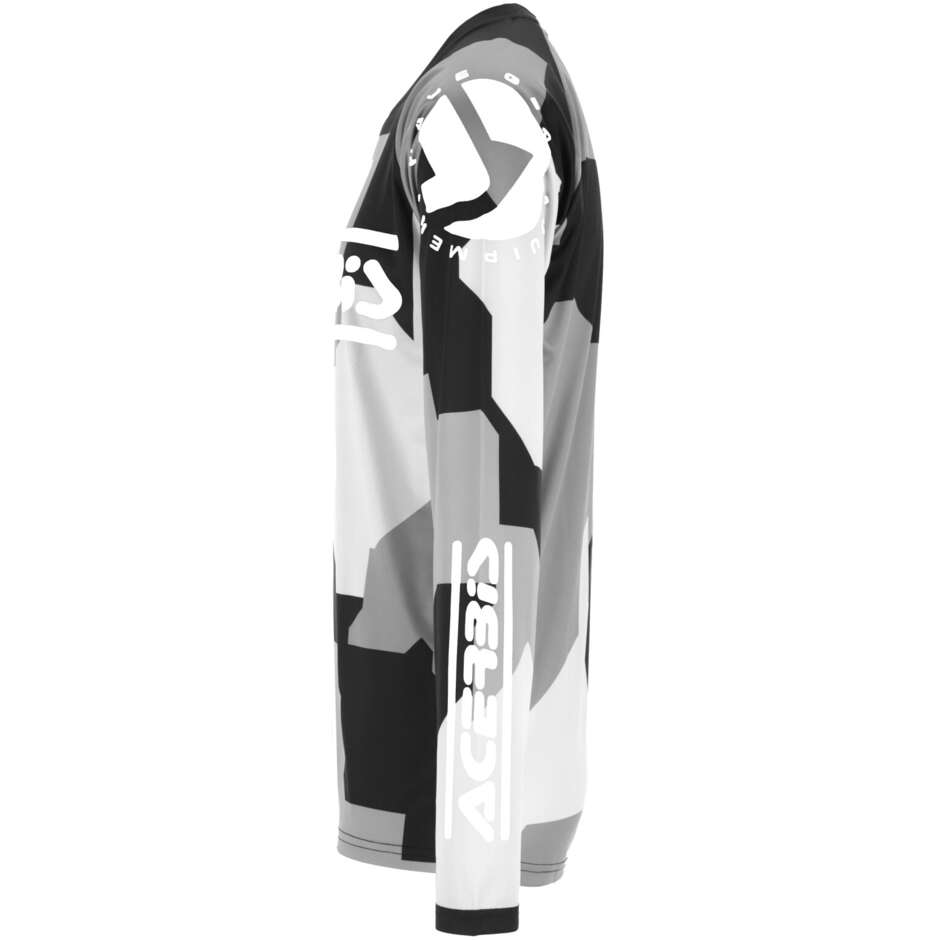 Maillot MotoCross Enduro ACERBIS MX LINEAR SUMBAWA Noir Gris