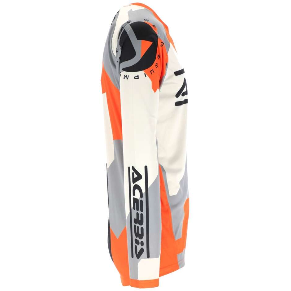 Maillot MotoCross Enduro ACERBIS MX LINEAR SUMBAWA Orange Gris