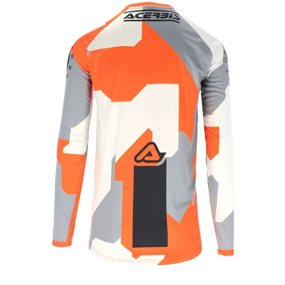 Maillot MotoCross Enduro ACERBIS MX LINEAR SUMBAWA Orange Gris