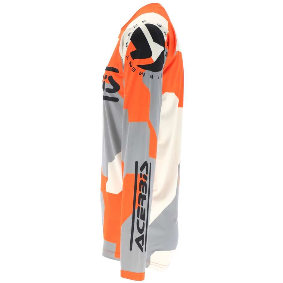 Maillot MotoCross Enduro ACERBIS MX LINEAR SUMBAWA Orange Gris