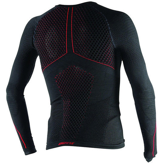Maillot technique Dainese D-Core Thermo Tee LS manches longues noir / rouge