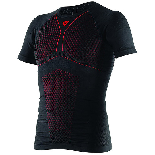 Maillot technique Dainese D-Core Thermo Tee SS manches courtes noir / rouge