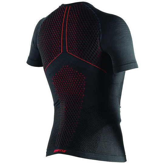 Maillot technique Dainese D-Core Thermo Tee SS manches courtes noir / rouge