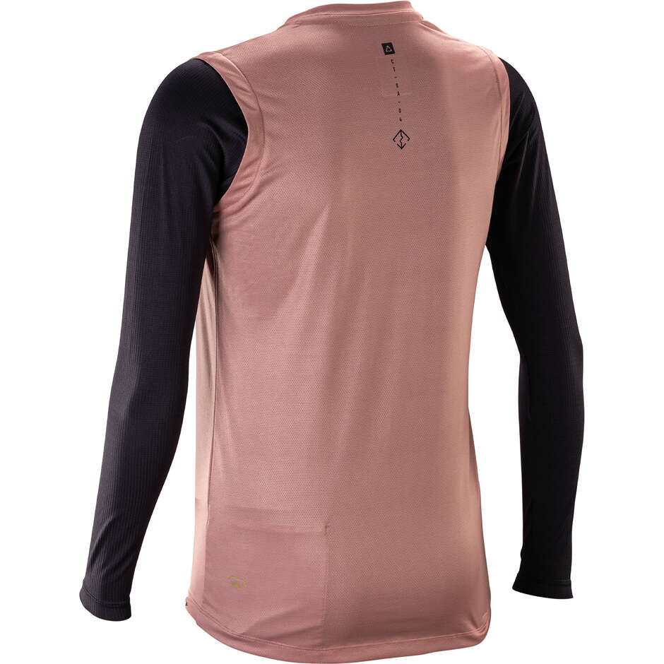 Maillot technique VTT femme Leatt Gravity 2.0 manches longues - pour enduro et trail rose