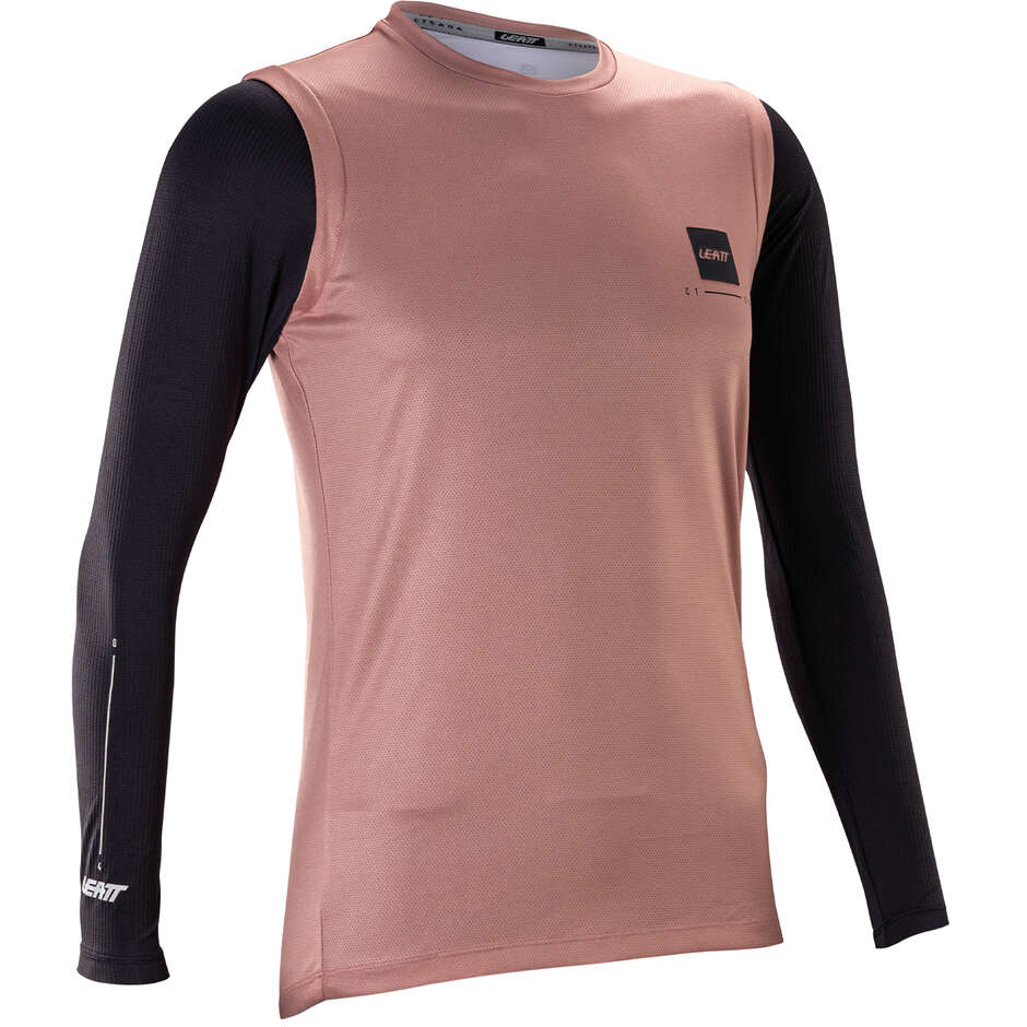 Maillot technique VTT femme Leatt Gravity 2.0 manches longues - pour enduro et trail rose