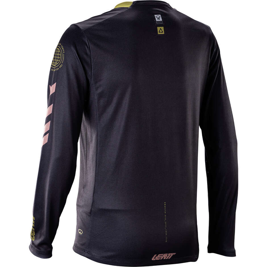 Maillot technique VTT femme Leatt Gravity 4.0 manches longues - Enduro et Descente Noir