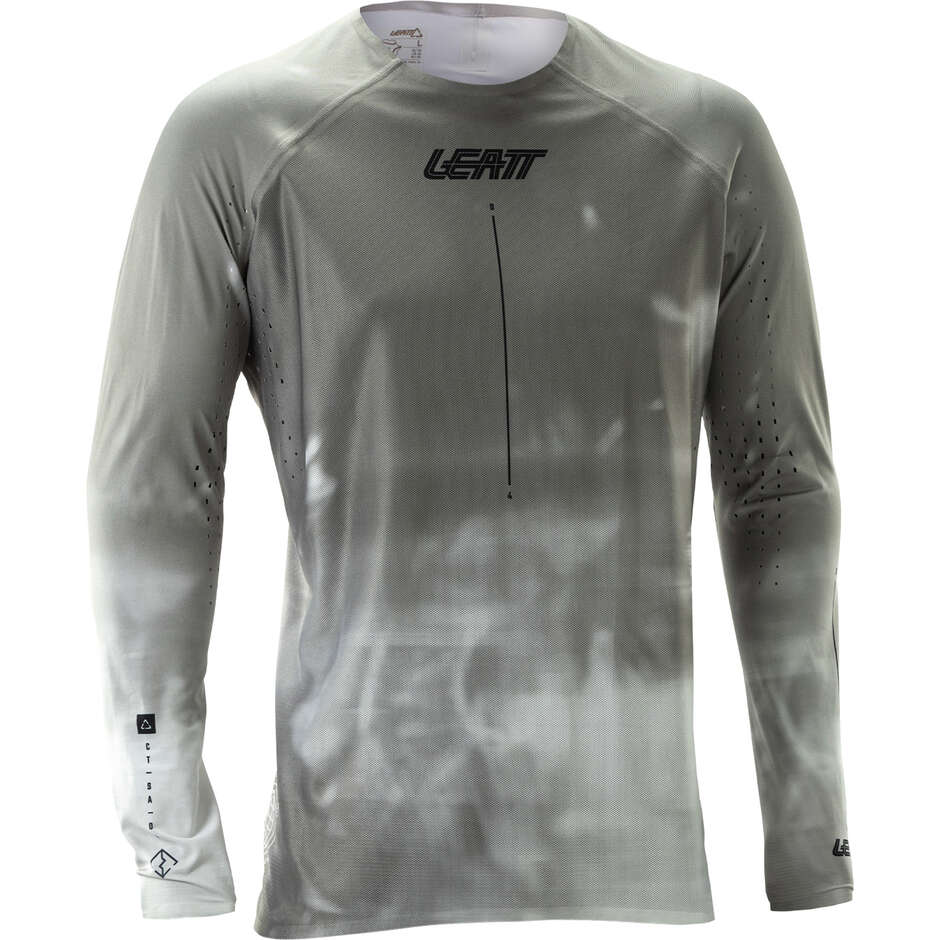 Maillot VTT respirant Leatt Gravity 5.0, gris